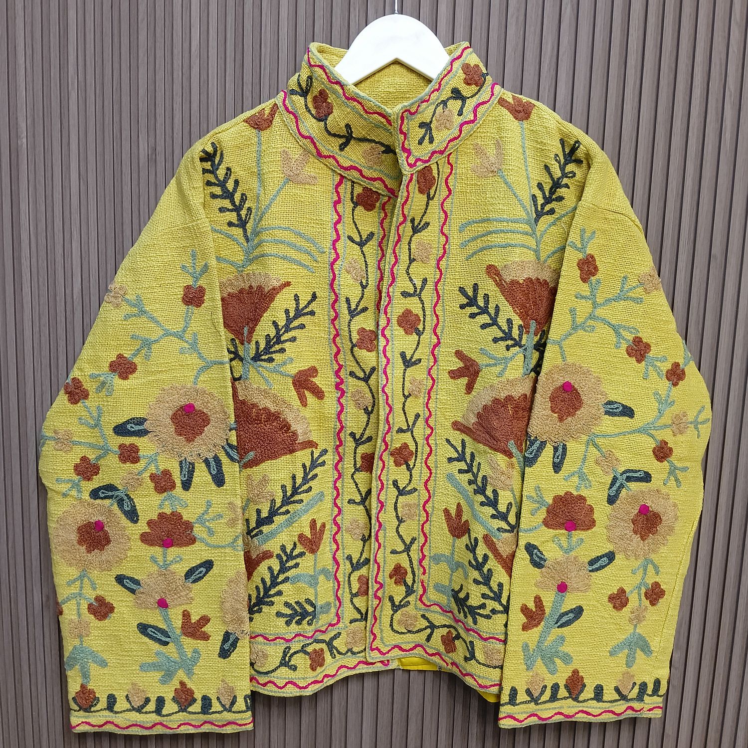 2XL-3XL Jacket Cotton Embroidered Length 24" inches