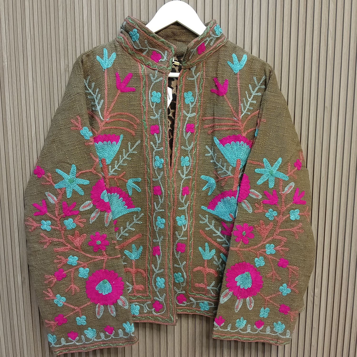 2XL-3XL Jacket Cotton Embroidered Length 24" inches