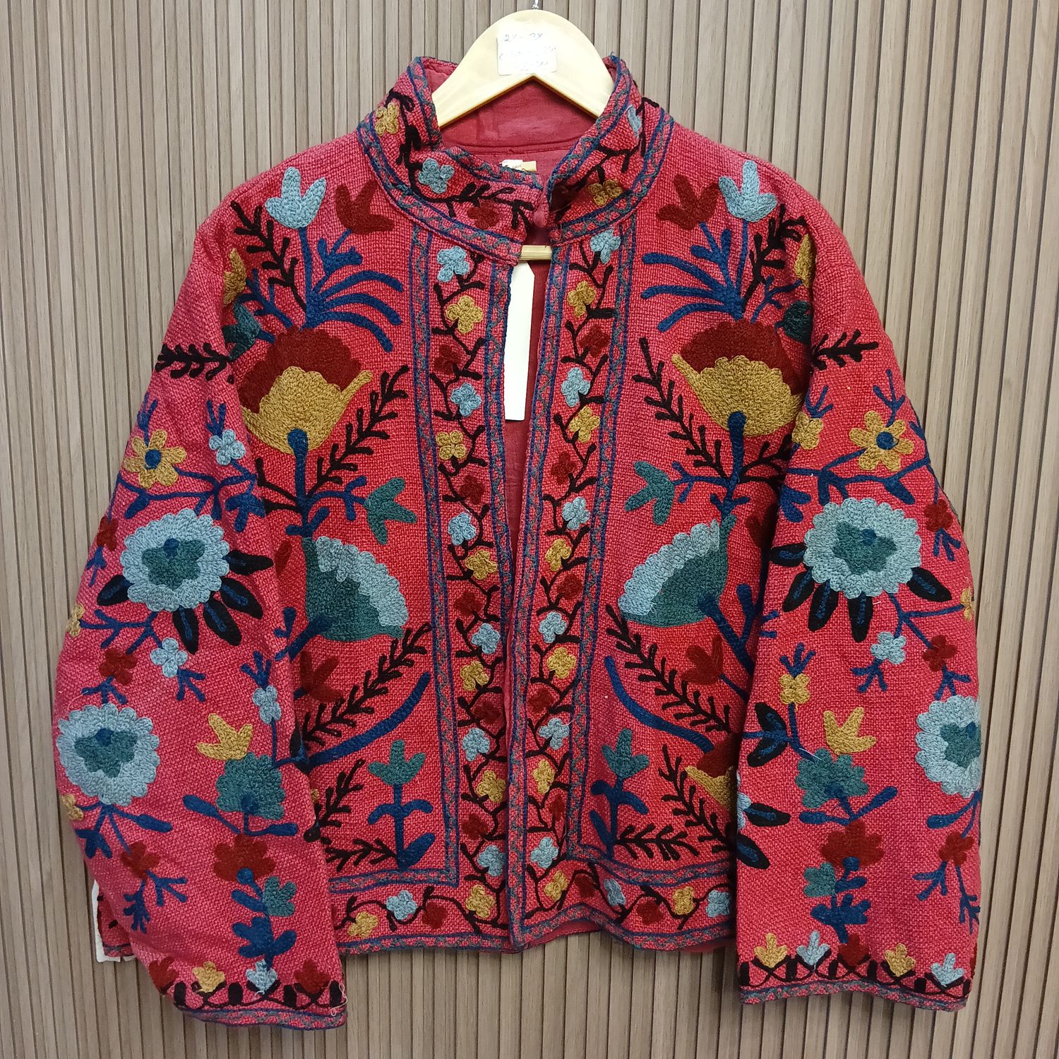 2XL-3XL Jacket Cotton Embroidered Length 24" inches