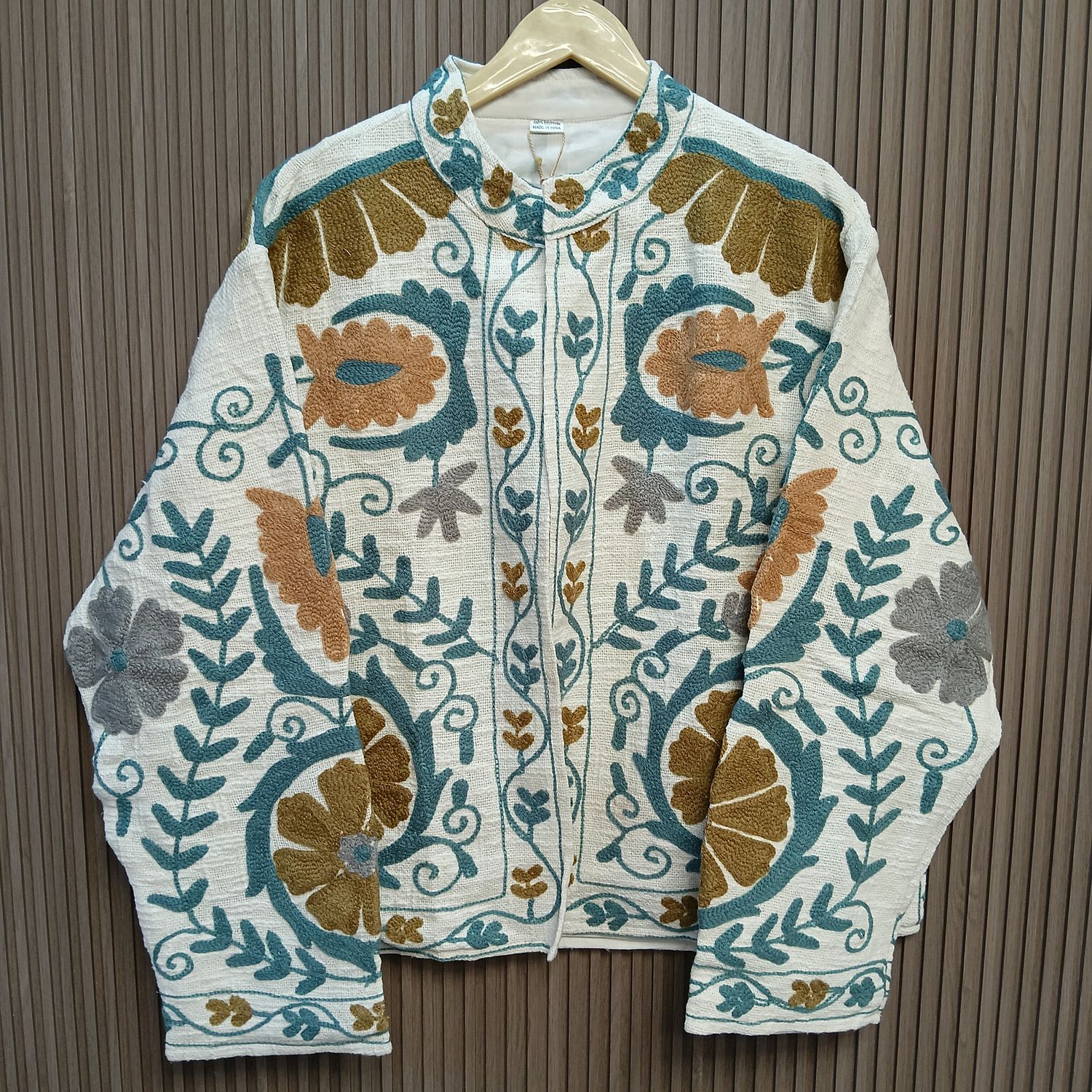 2XL-3XL Jacket Cotton Embroidered Length 24" inches