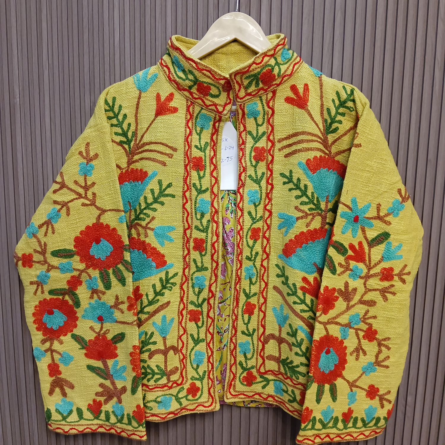 4XL-5XL Jacket Cotton Embroidered Length 24" inches