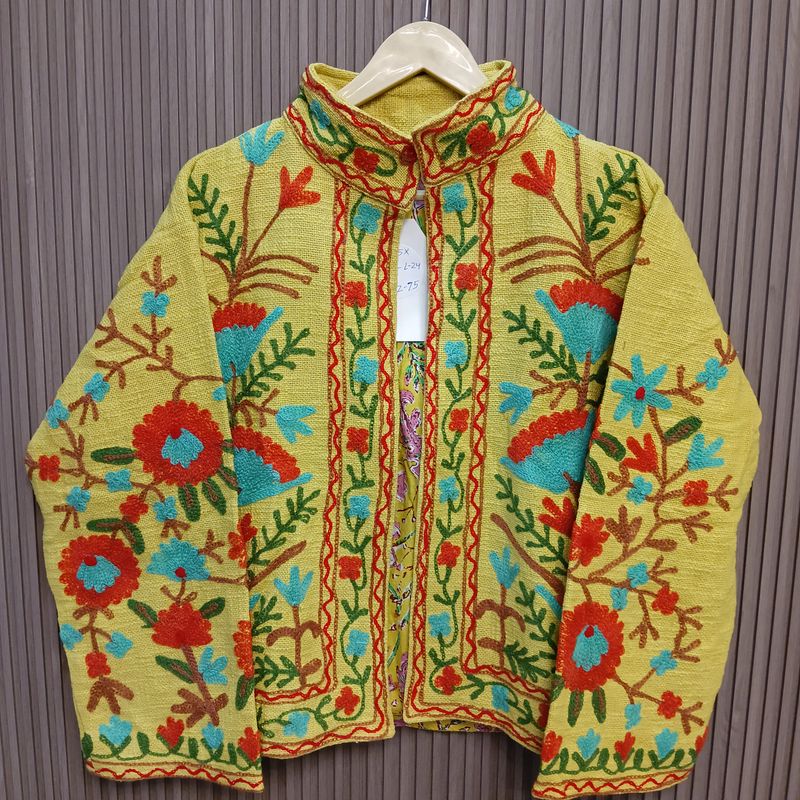 4XL-5XL Jacket Cotton Embroidered Length 24" inches