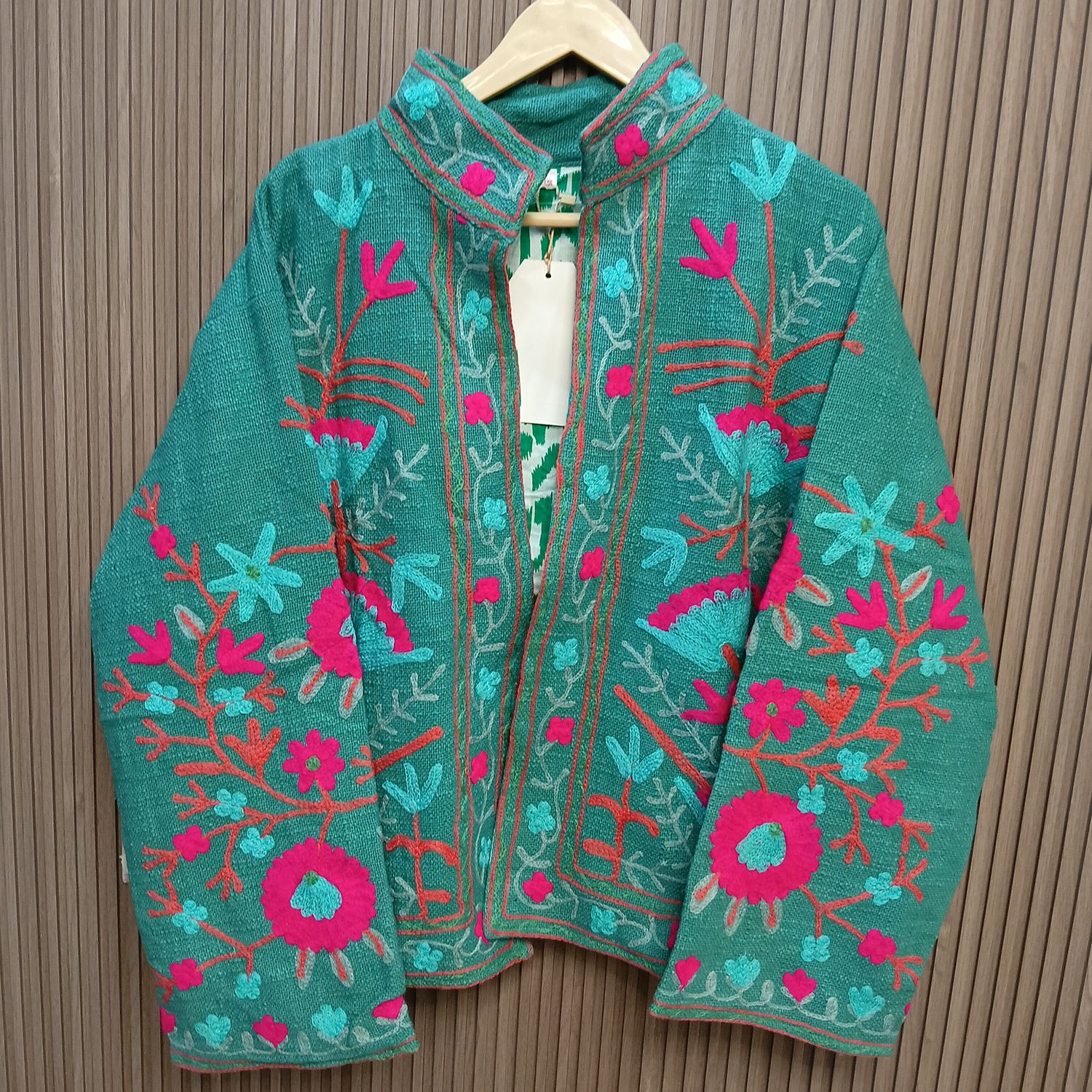 2XL-3XL Jacket Cotton Embroidered Length 24" inches