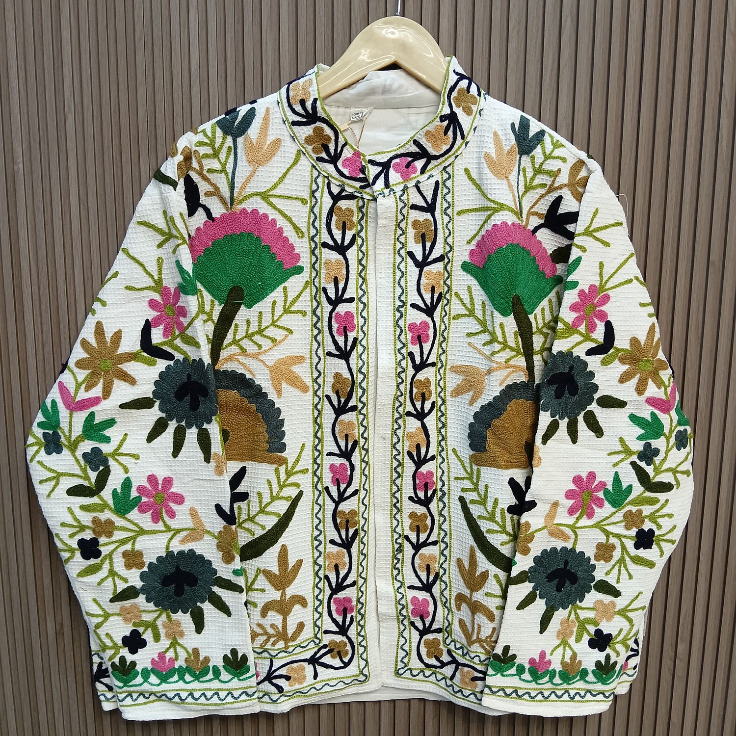 2XL-3XL Jacket Cotton Embroidered Length 24" inches