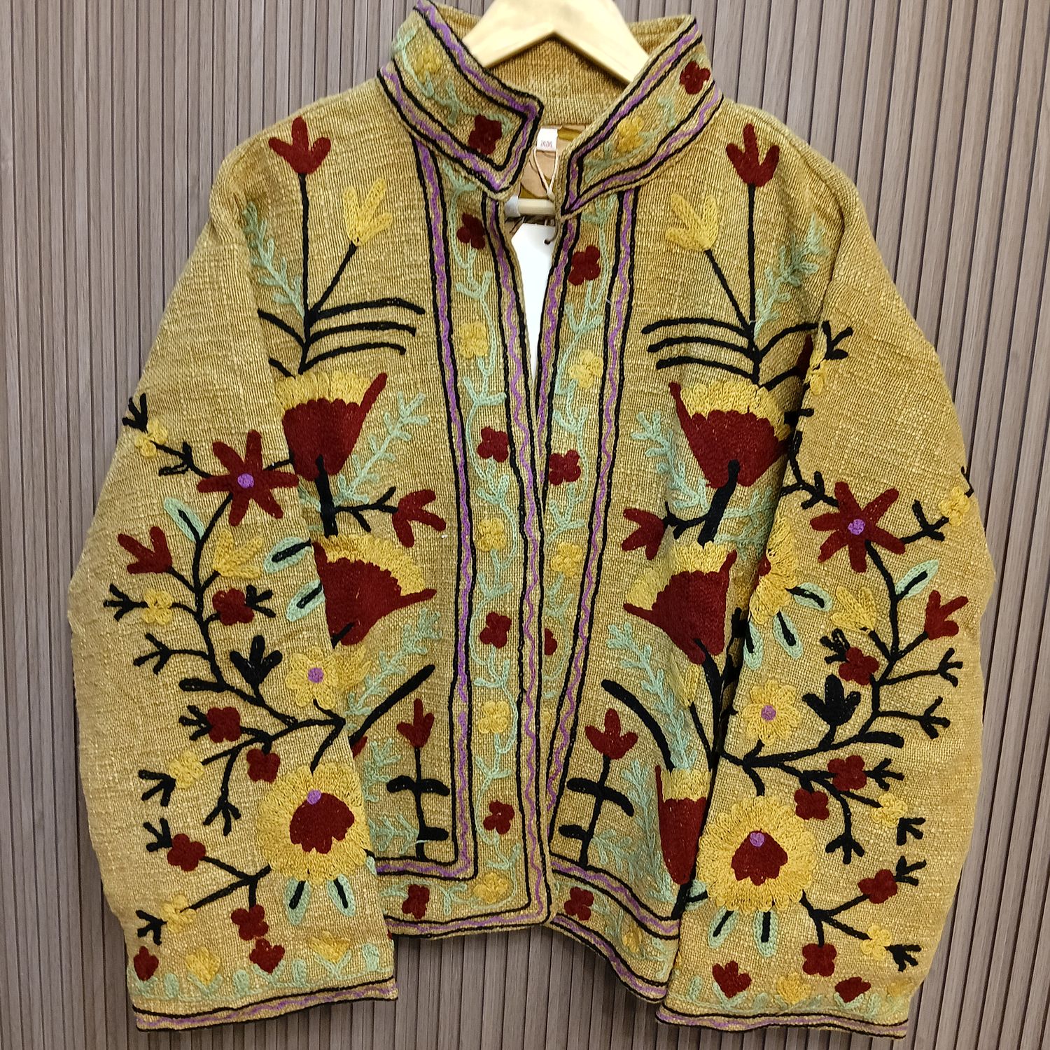 2XL-3XL Jacket Cotton Embroidered Length 24" inches