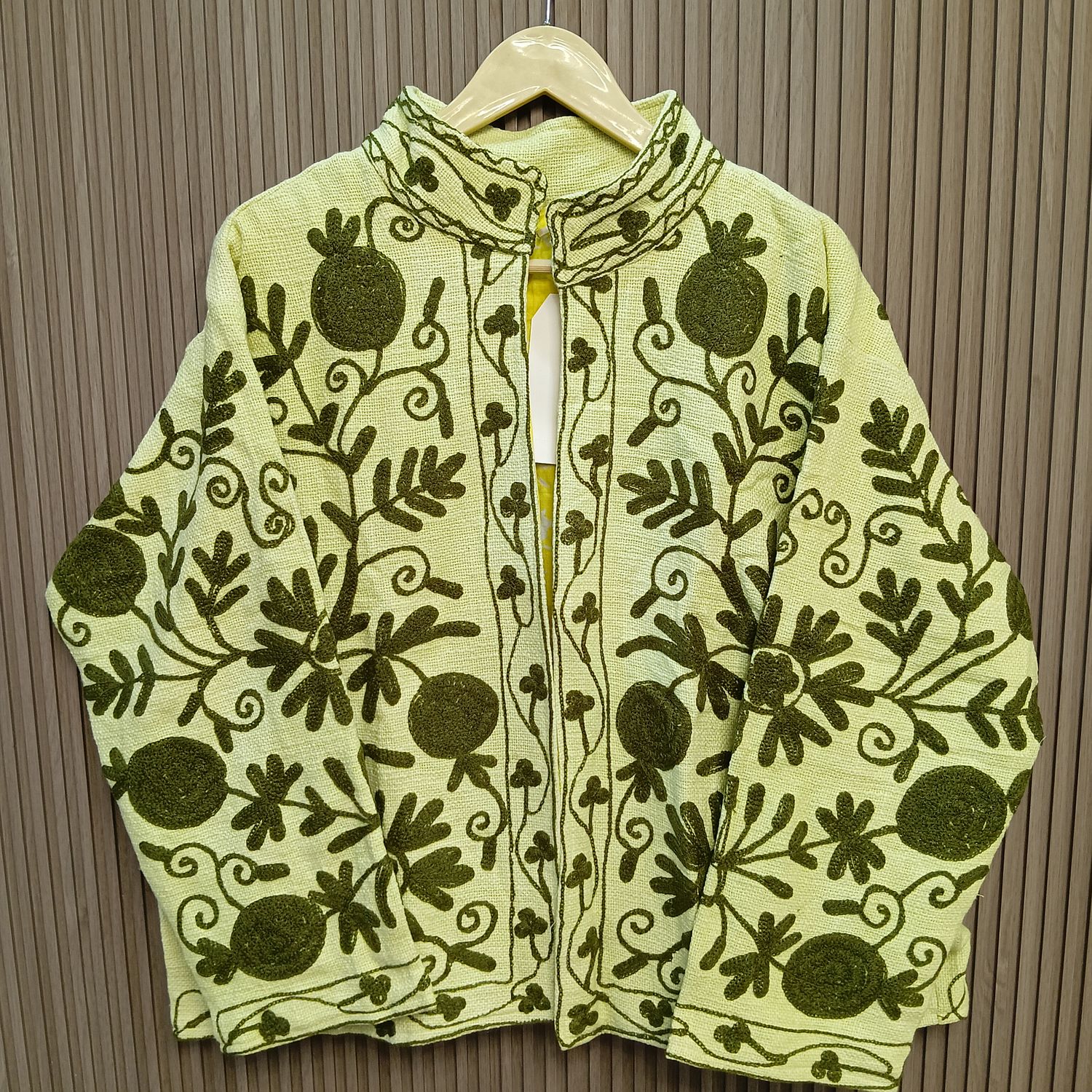 2XL-3XL Jacket Cotton Embroidered Length 24" inches