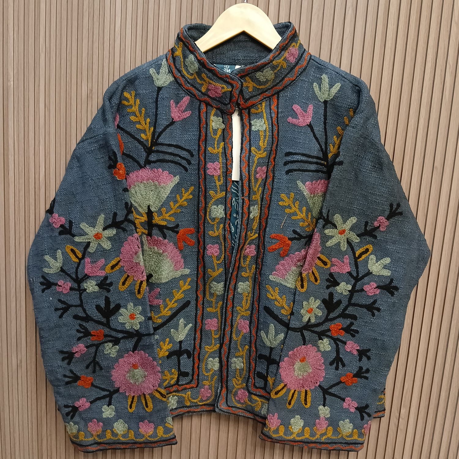 2XL-3XL Jacket Cotton Embroidered Length 24" inches