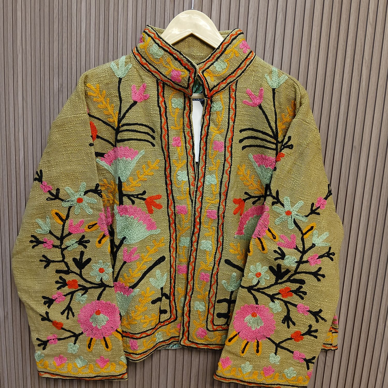 2XL-3XL Jacket Cotton Embroidered Length 24" inches