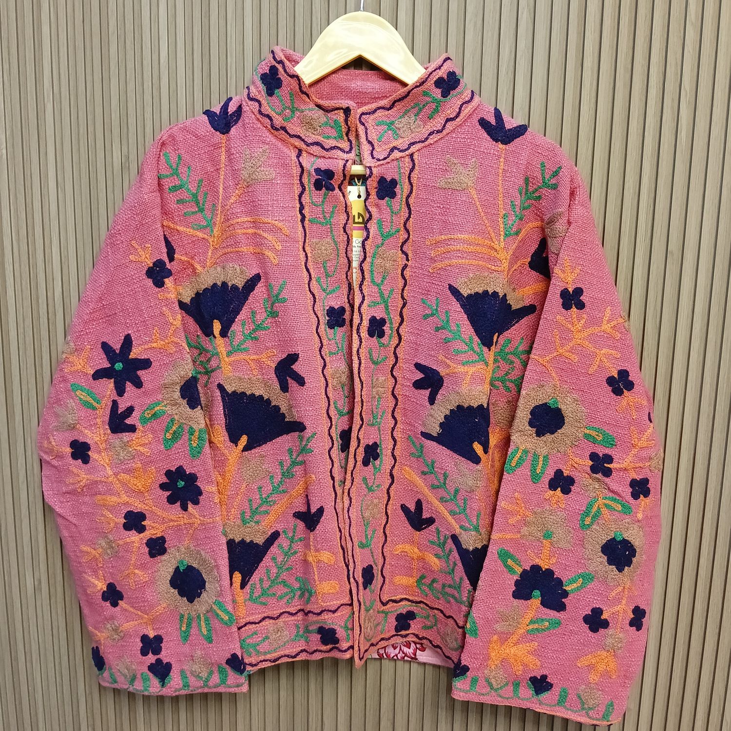 2XL-3XL Jacket Cotton Embroidered Length 24" inches