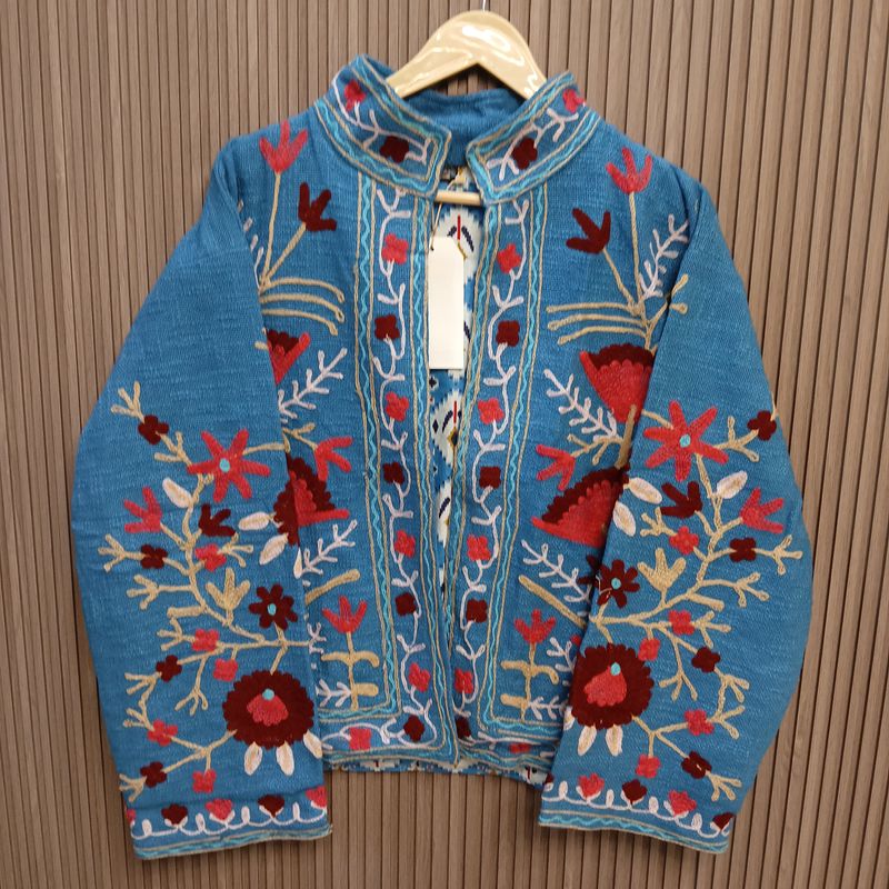 4XL-5XL Jacket Cotton Embroidered Length 24" inches