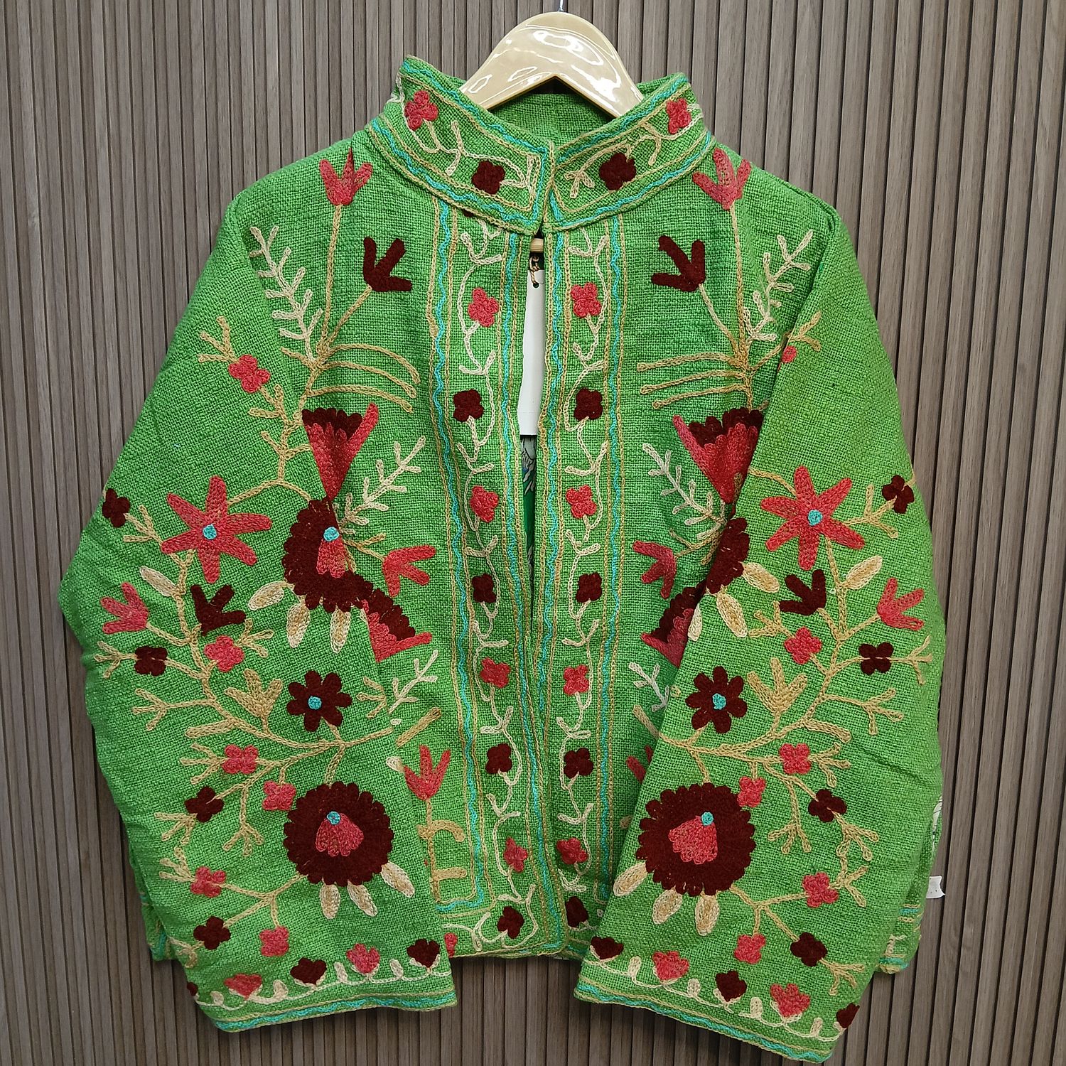 2XL-3XL Jacket Cotton Embroidered Length 24" inches