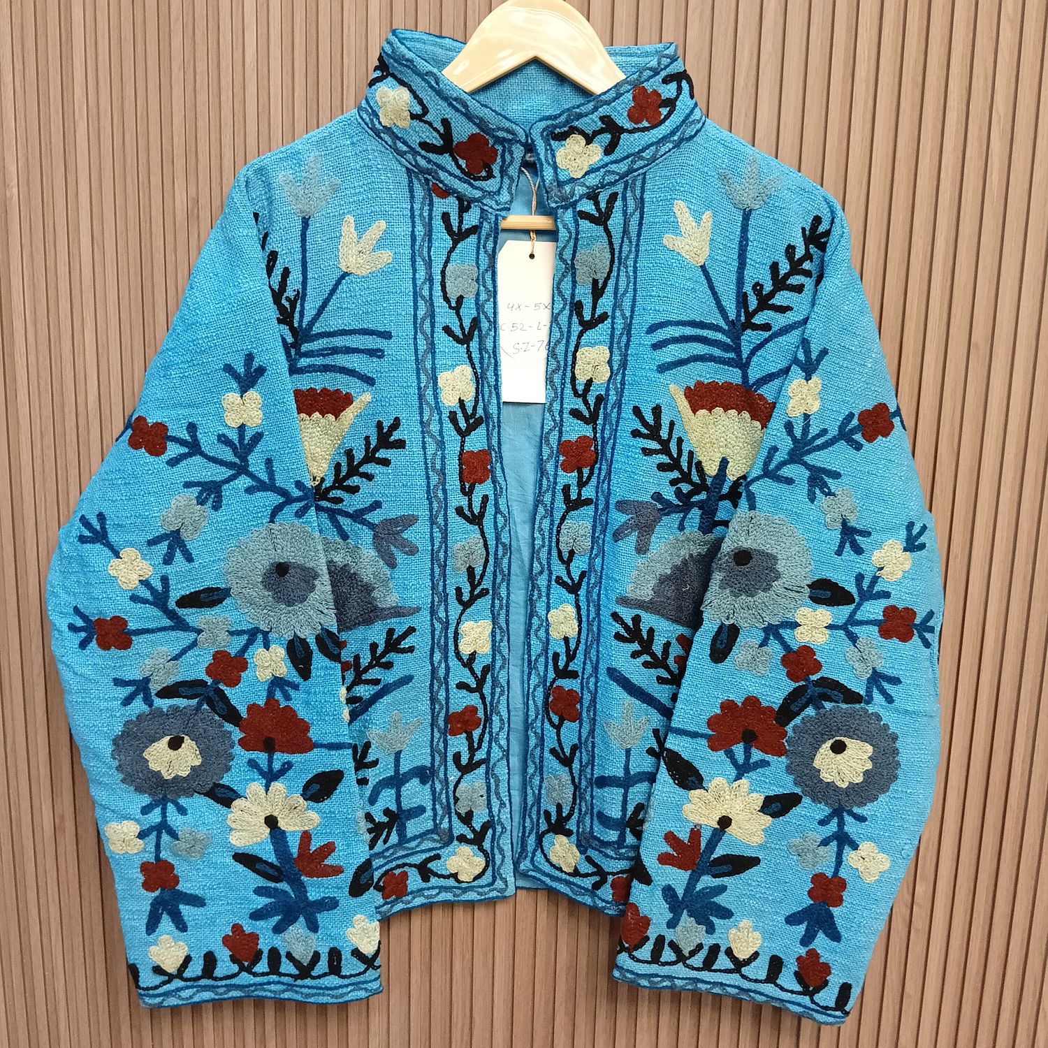 4XL-5XL Jacket Cotton Embroidered Length 24" inches