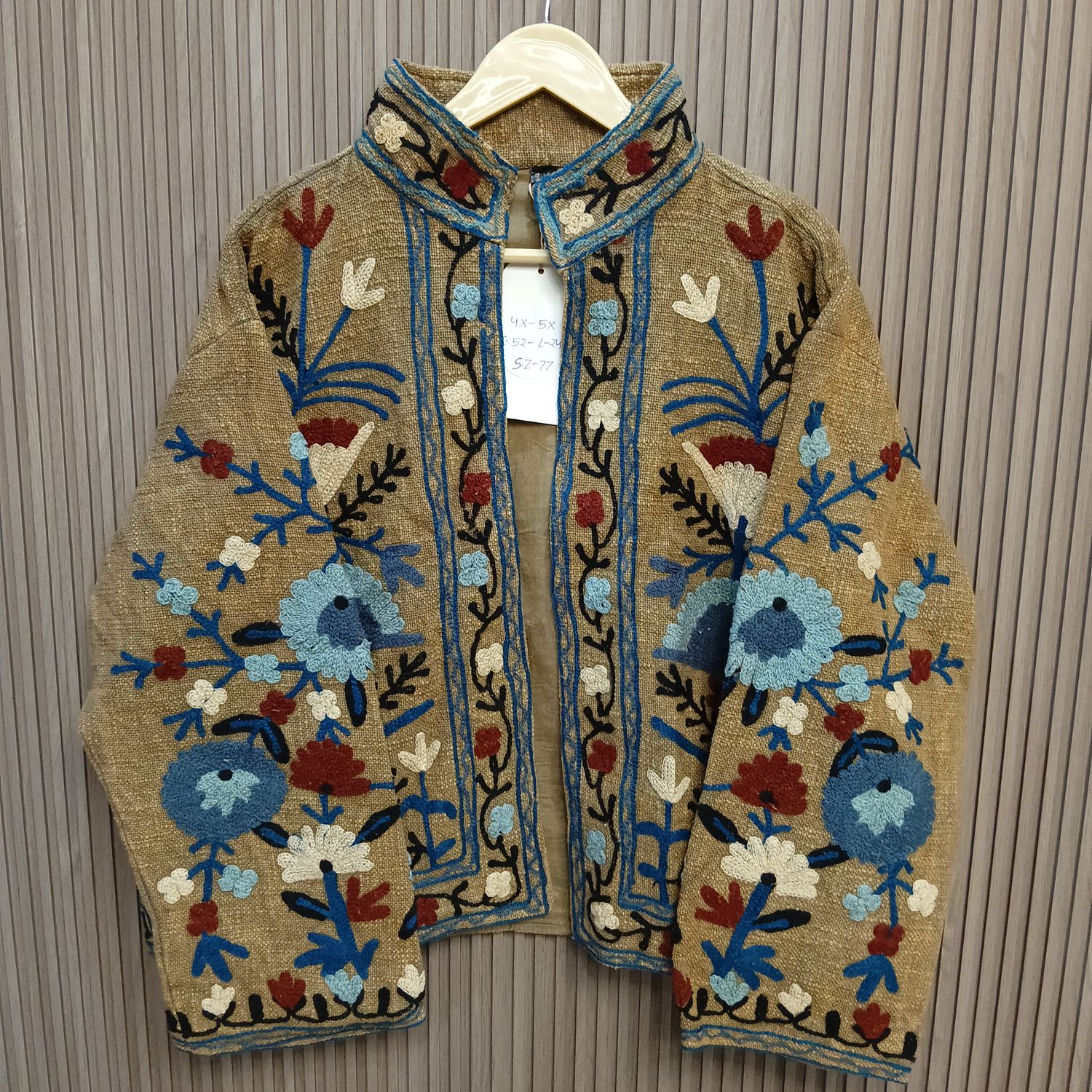 4XL-5XL Jacket Cotton Embroidered Length 24" inches