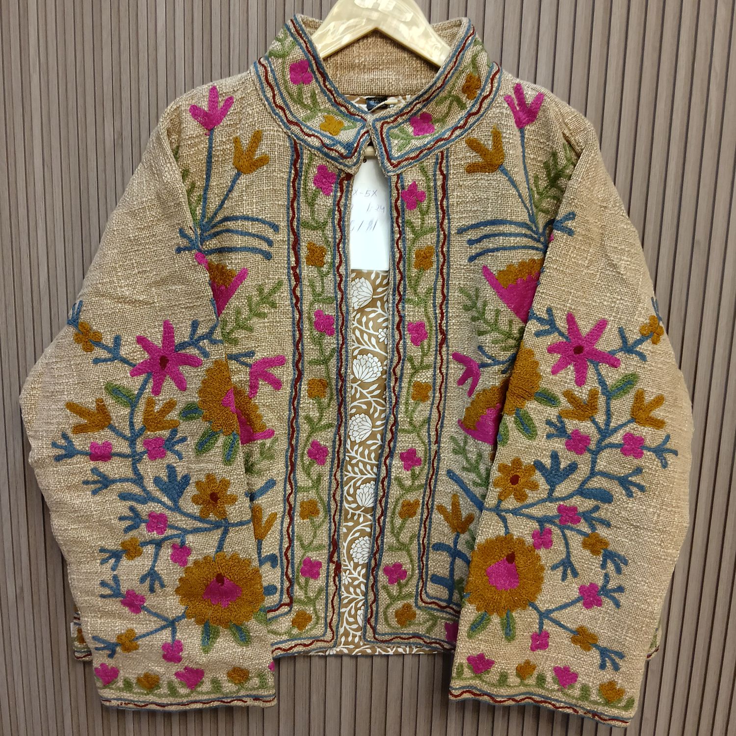 4XL-5XL Jacket Cotton Embroidered Length 24" inches