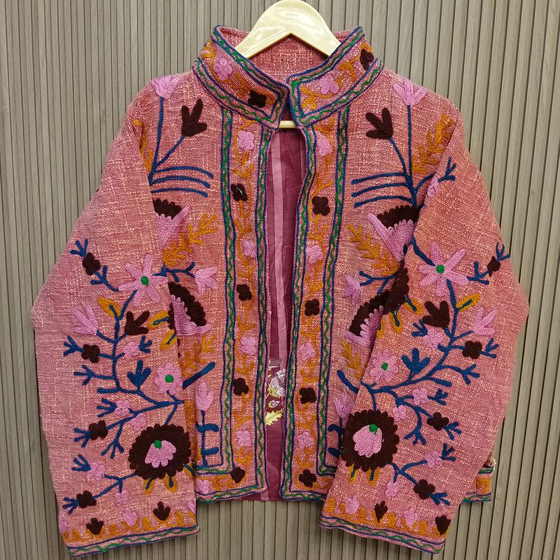 4XL-5XL Jacket Cotton Embroidered Length 24" inches