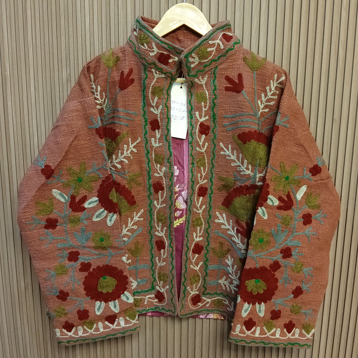 4XL-5XL Jacket Cotton Embroidered Length 24" inches