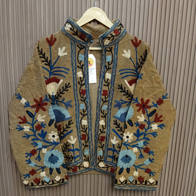 4XL-5XL Jacket Cotton Embroidered Length 24" inches