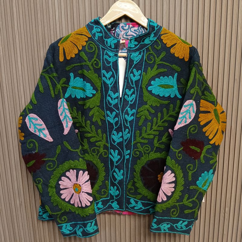 L-XL Jacket Cotton Embroidered Length 24" inches