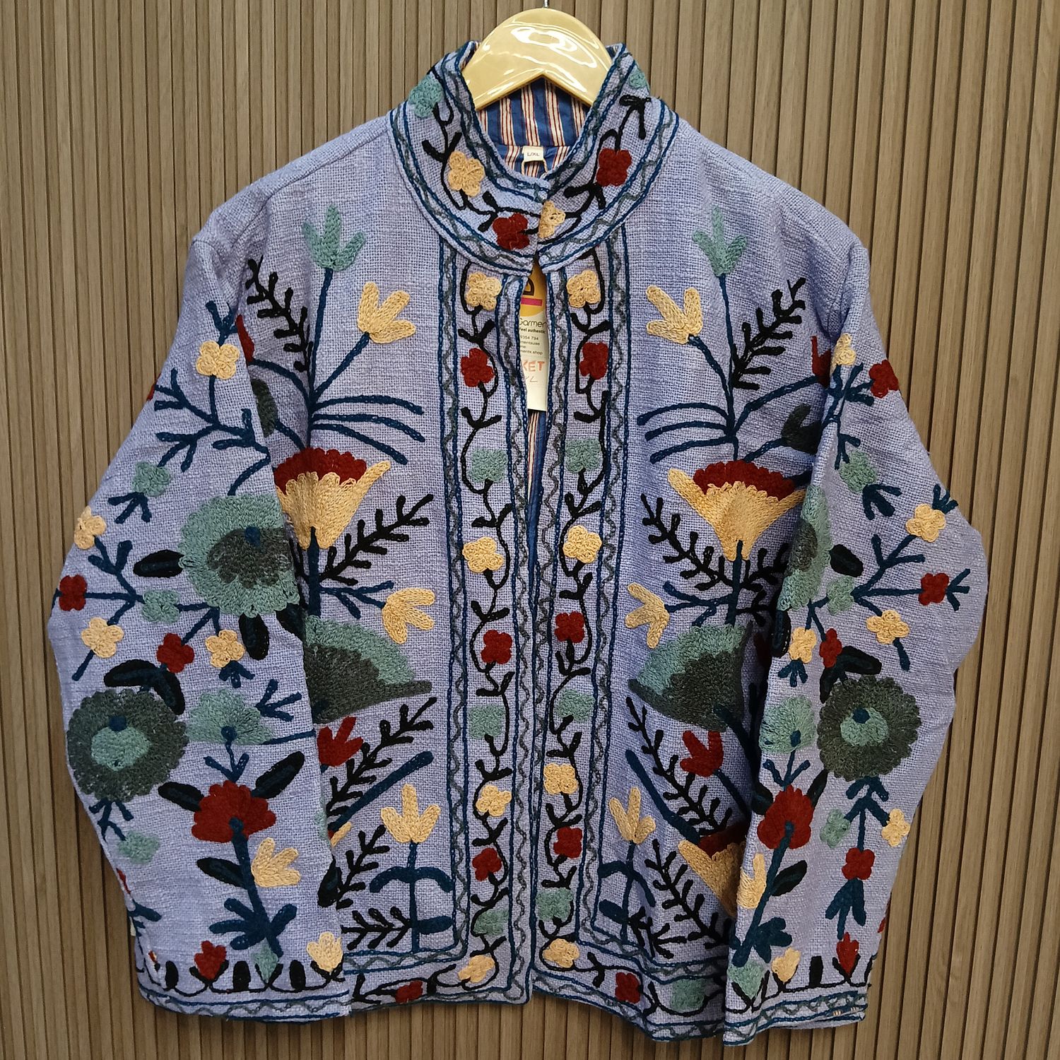 L-XL Jacket Cotton Embroidered Length 24" inches
