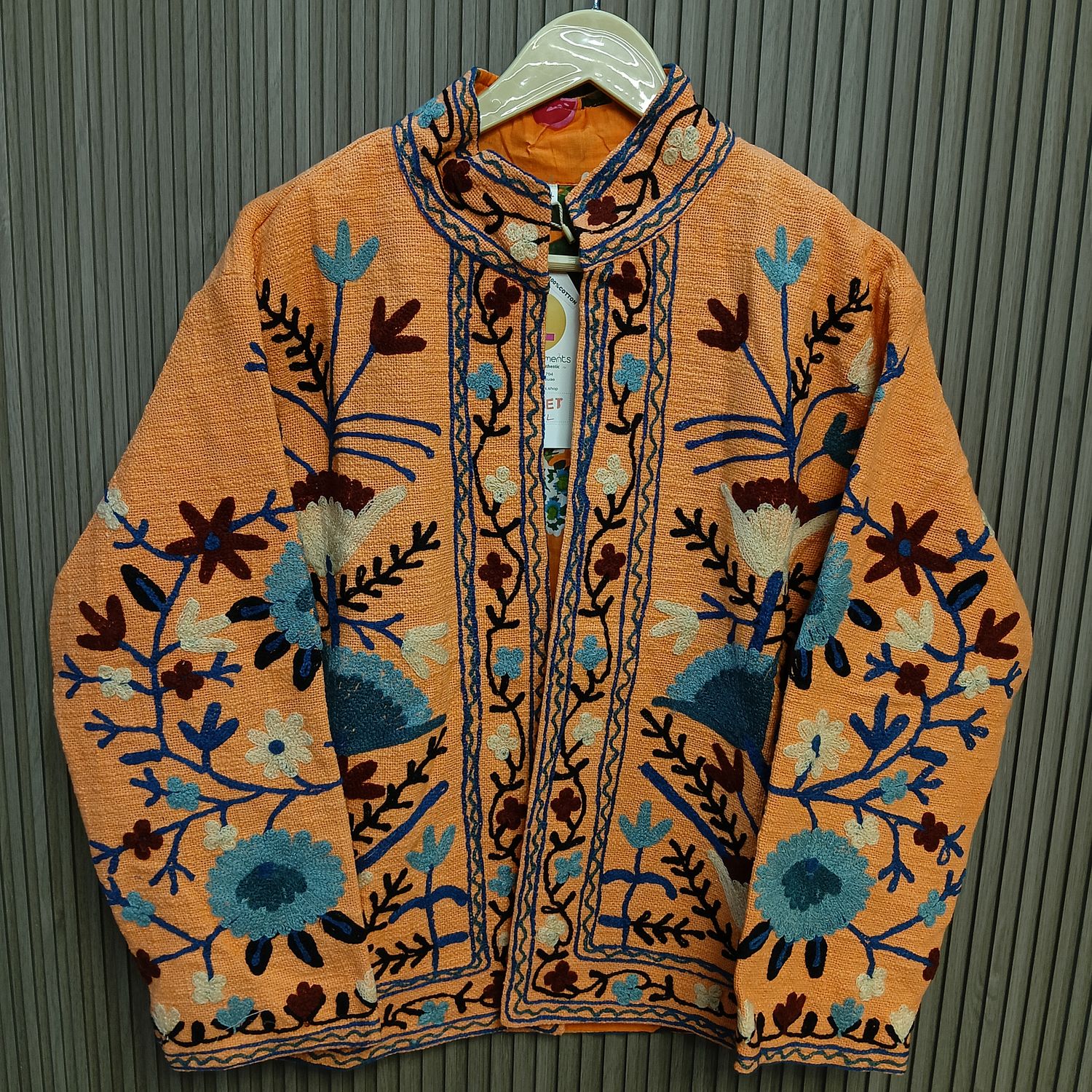 L-XL Jacket Cotton Embroidered Length 24" inches