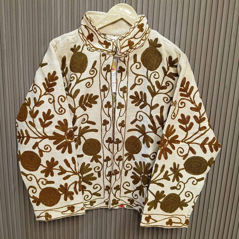 L-XL Jacket Cotton Embroidered Length 24" inches
