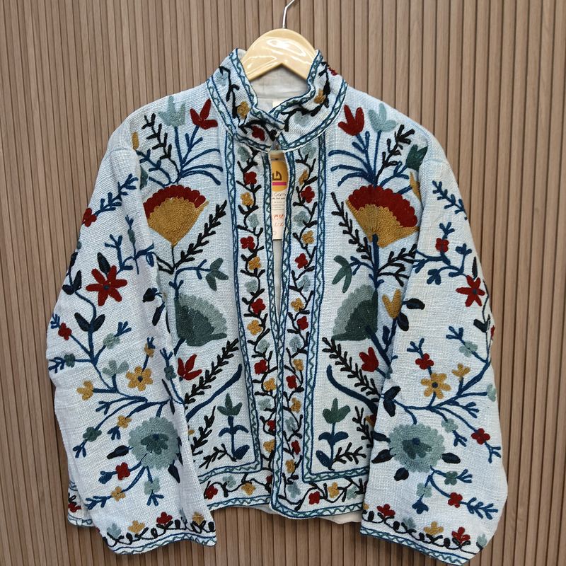 L-XL Jacket Cotton Embroidered Length 24" inches