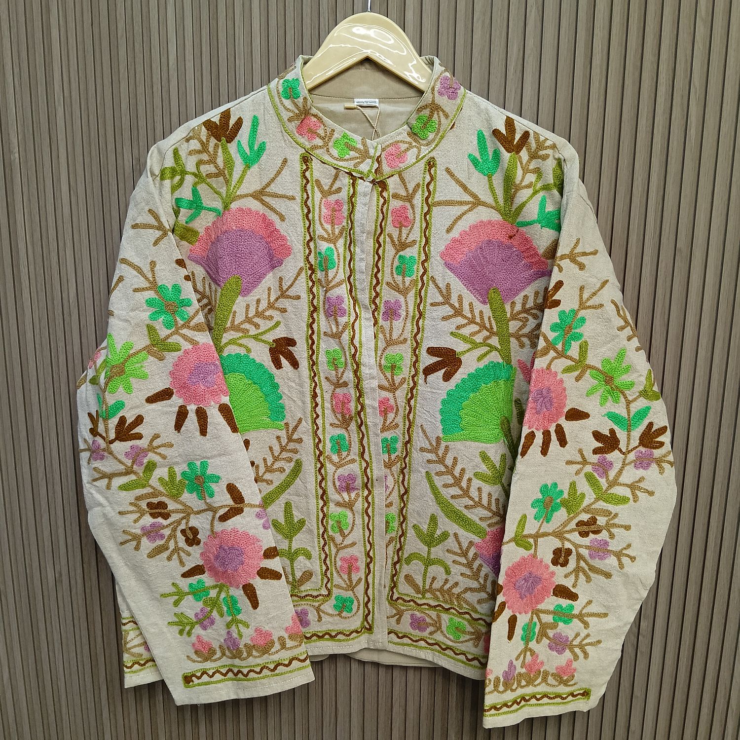 L-XL Jacket Cotton Embroidered Length 24" inches
