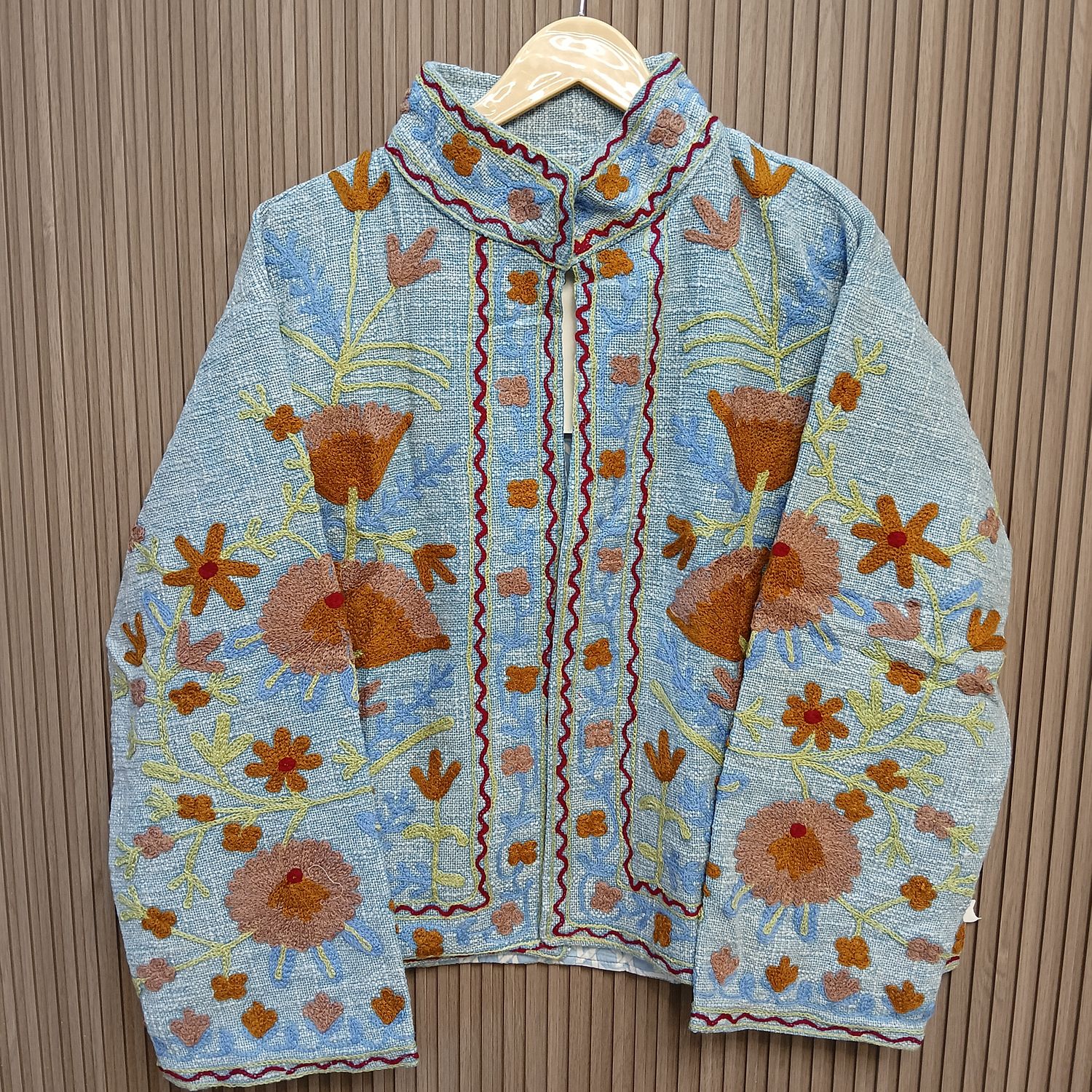 2XL-3XL Jacket Cotton Embroidered Length 24" inches