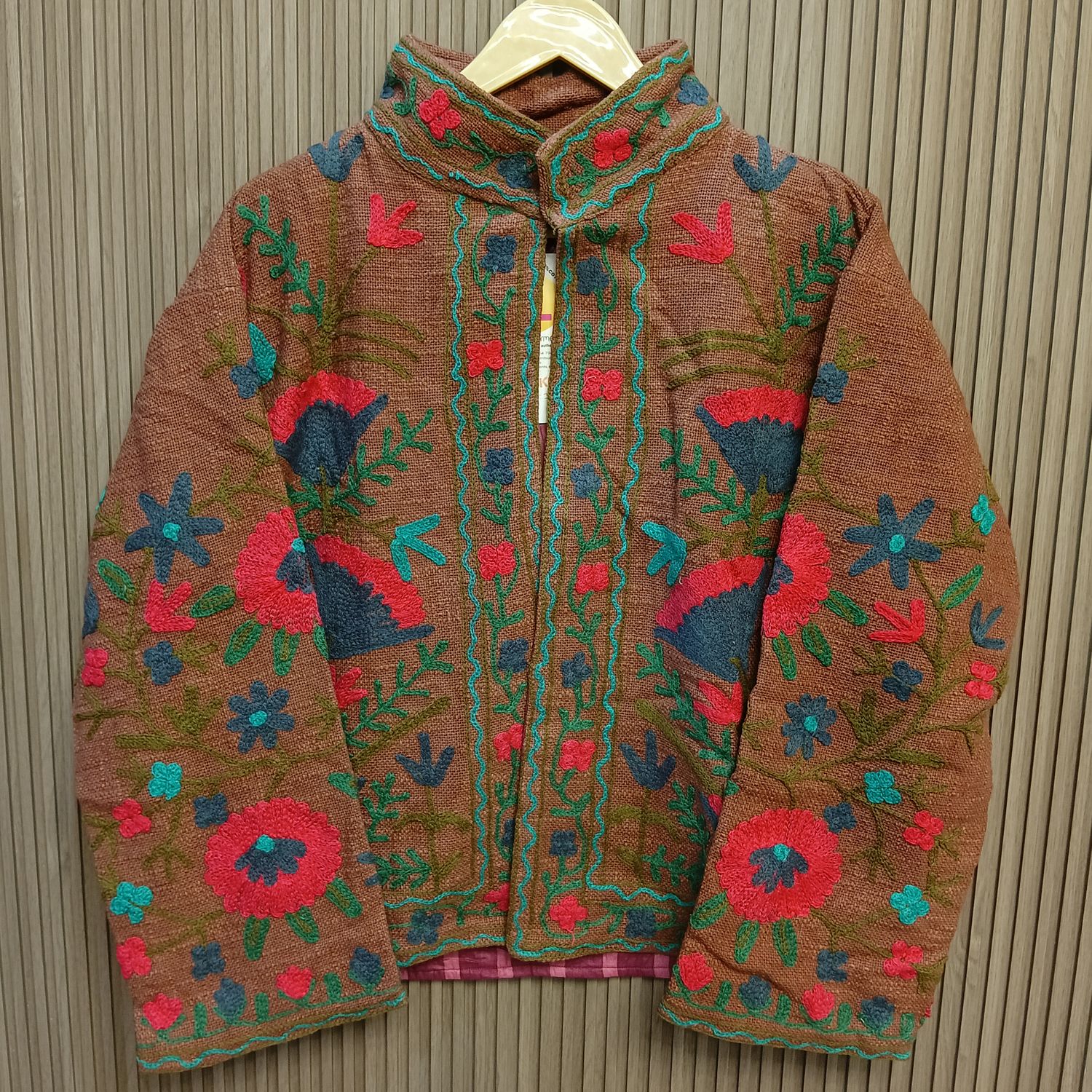 2XL-3XL Jacket Cotton Embroidered Length 24" inches