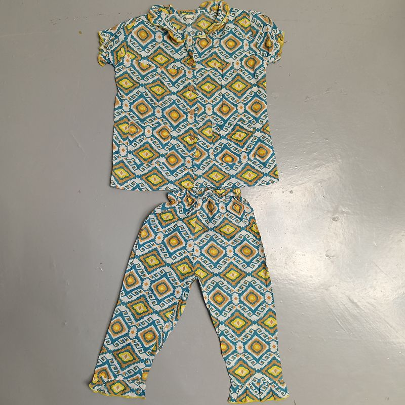 0-6 Month Pajama Cotton Short Sleeves Full Pajama Set