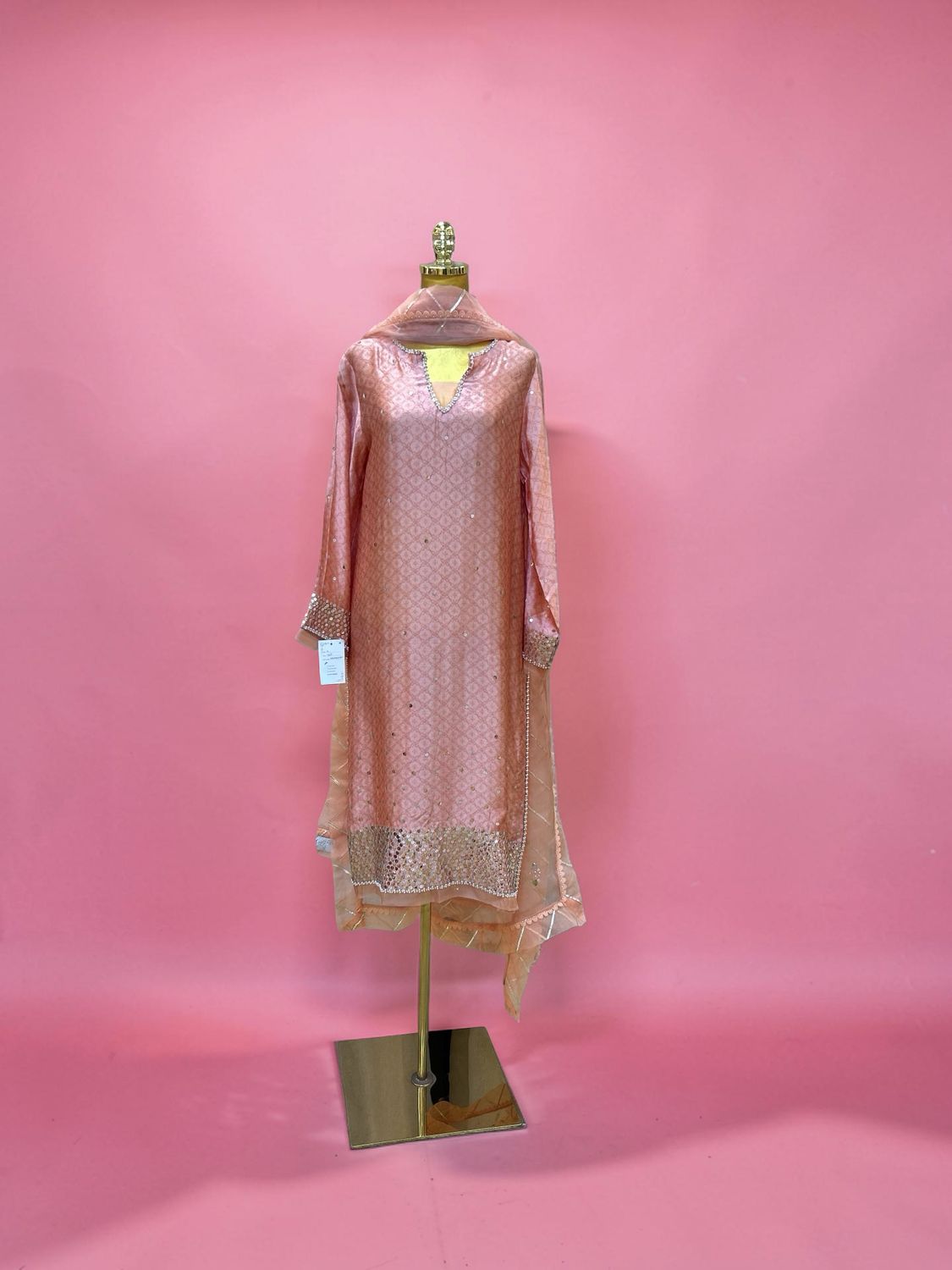 L-XL Muntaha By Shanzay Sequence Jamawar 3 PCs Set