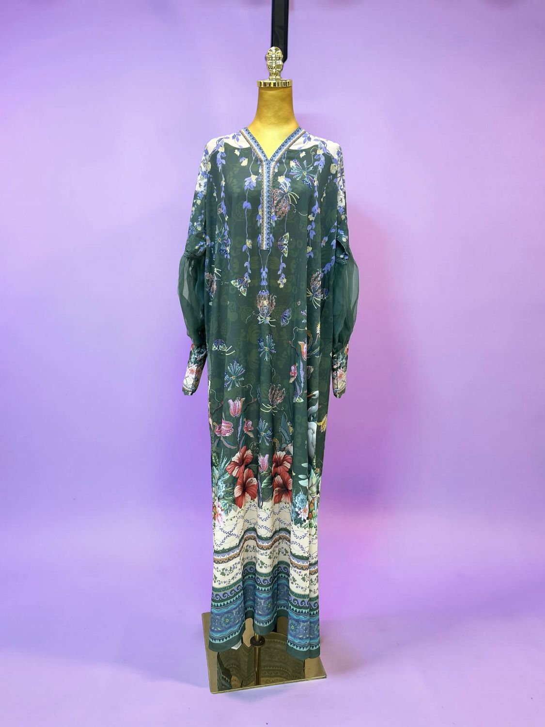 L-XL Muntaha By Shanzay Shiffon Jalabiya