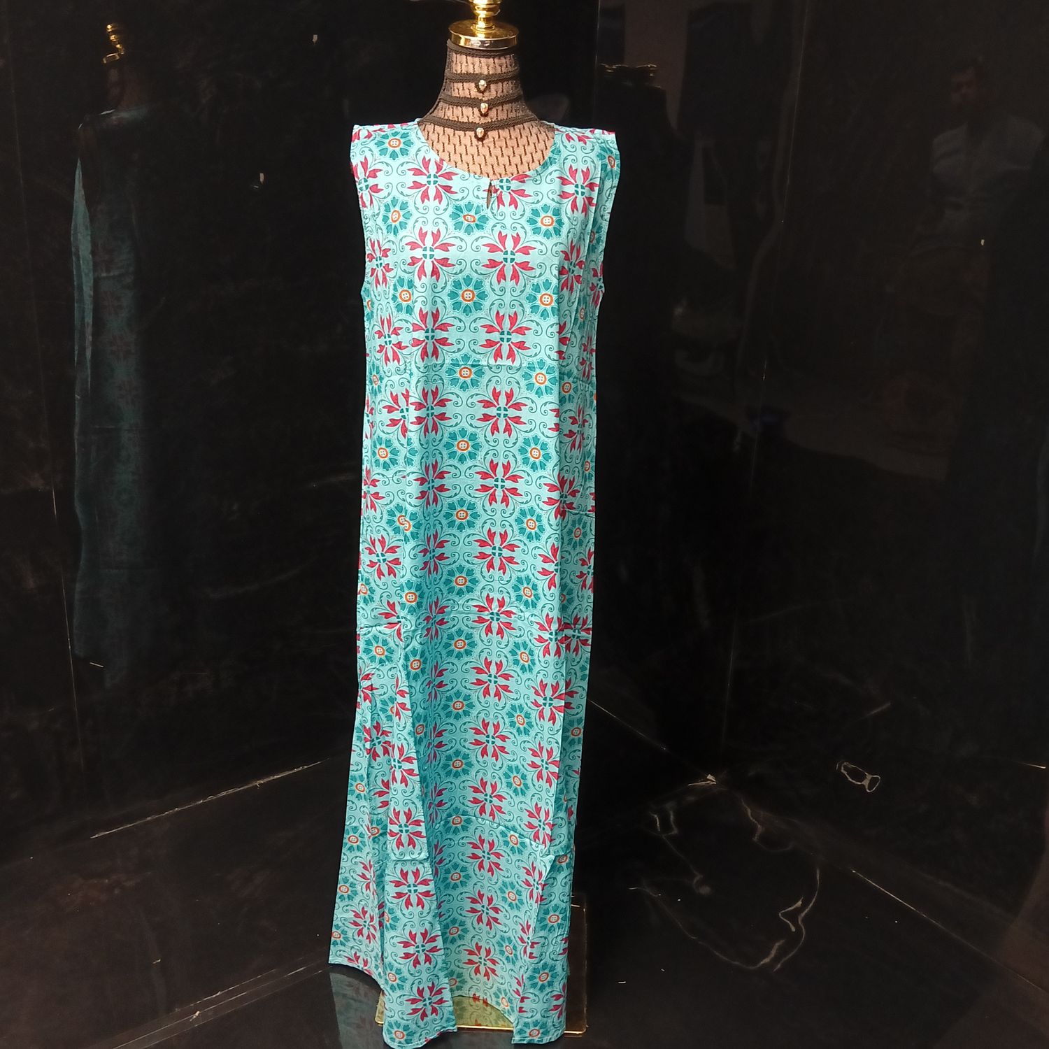 L-XL 2 Piece Set Co_Ord_Set Rasha Pure Cotton Dress Jalabiya