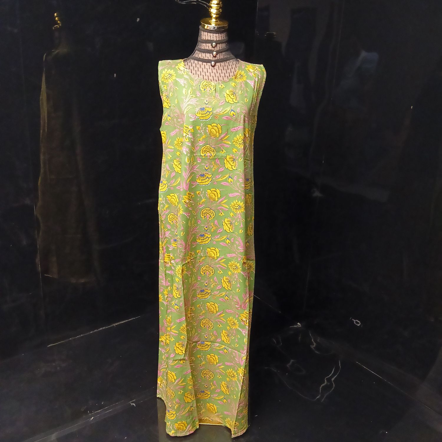 L-XL 2 Piece Set Co_Ord_Set Rasha Pure Cotton Dress Jalabiya