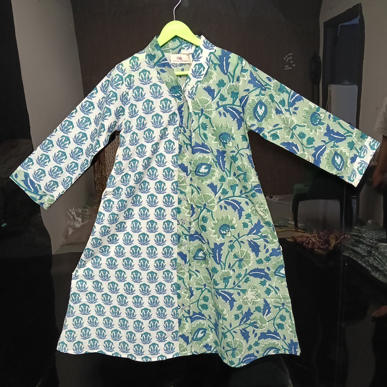 2-3 Year Ayana Printed Cotton Girls Dress 30'' Jalabiya