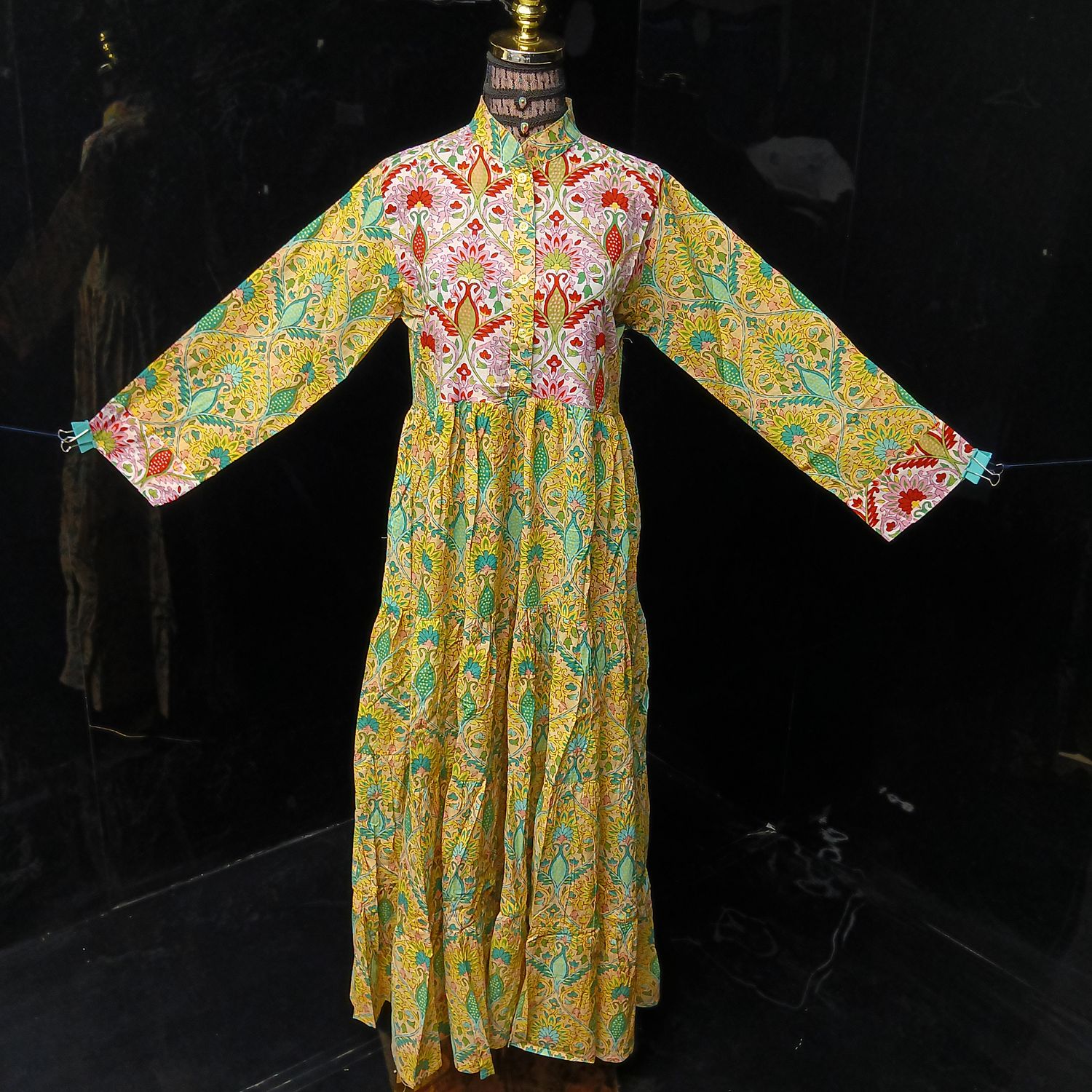 XS/S Safia Cotton Dress 54" Long Jalabiya