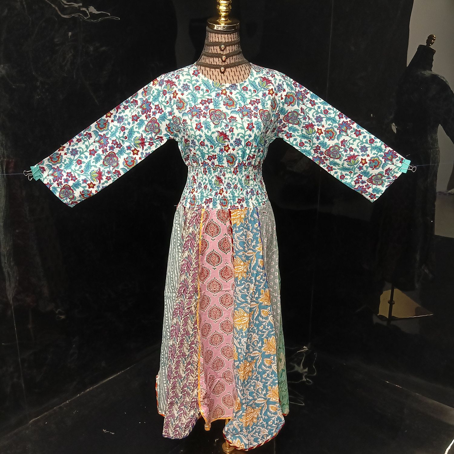 12-13  Zayna Printed Cotton Dress 54" Long Jalabiya