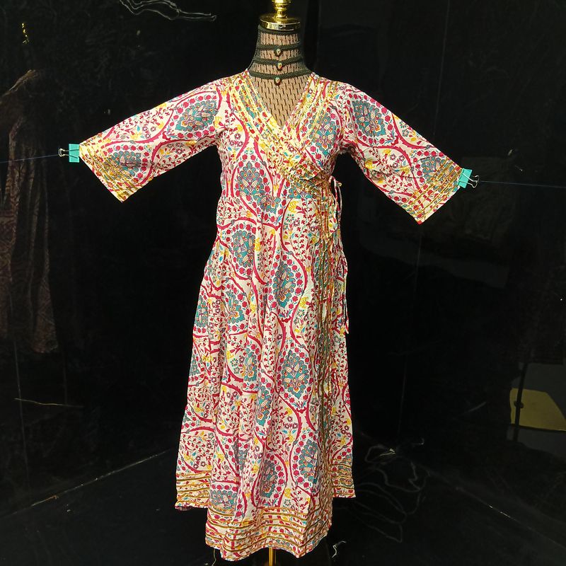 10-11 Year Priam Printed Cotton Girls Dress 46" Long Jalabiya