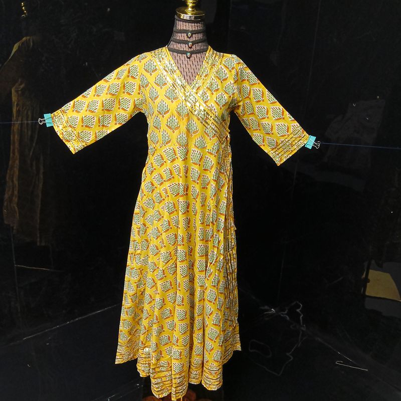 12-13 Year Priam Printed Cotton Girls Dress 50" Long Jalabiya