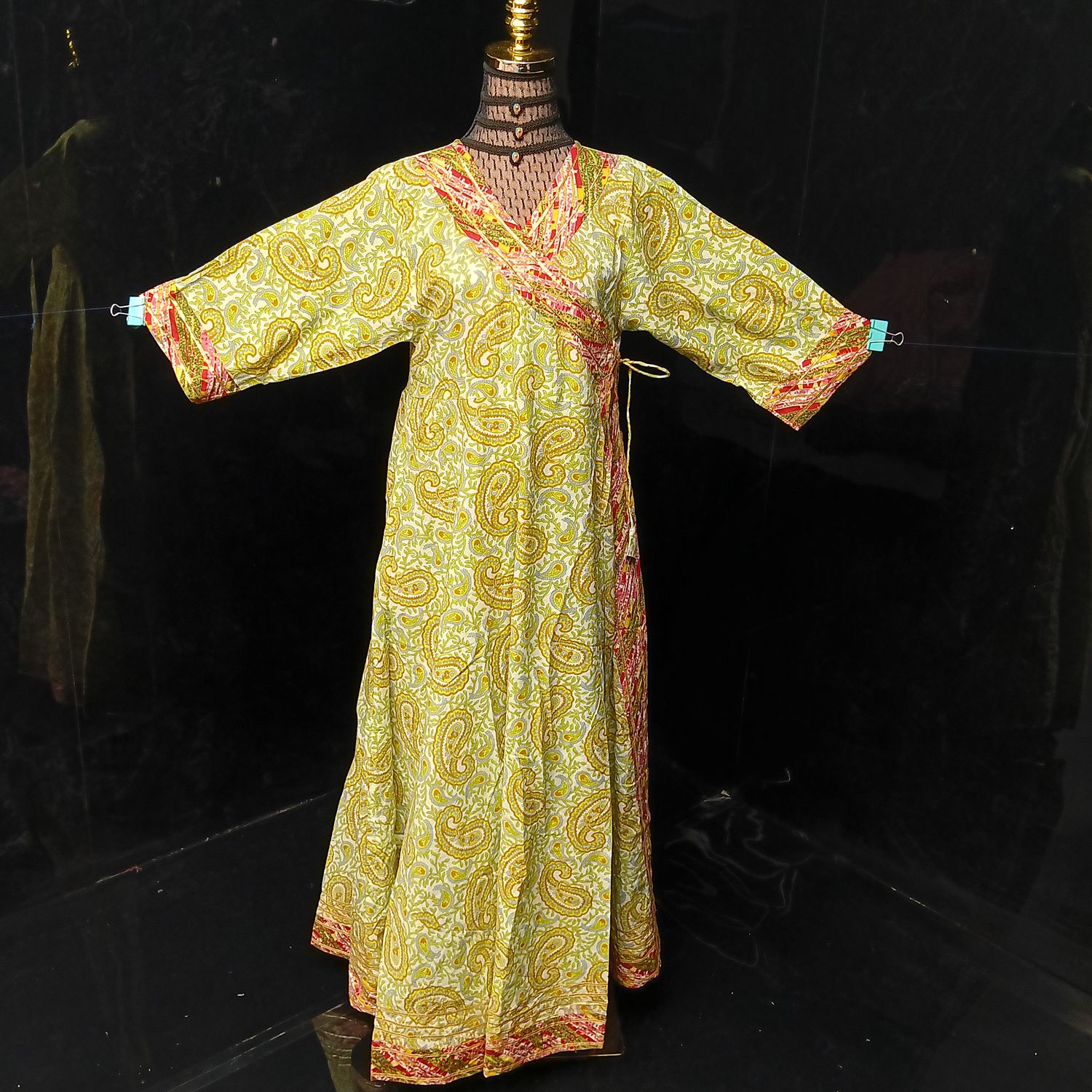 XS/S Priam  Printed Cotton Dress 54" Long Jalabiya