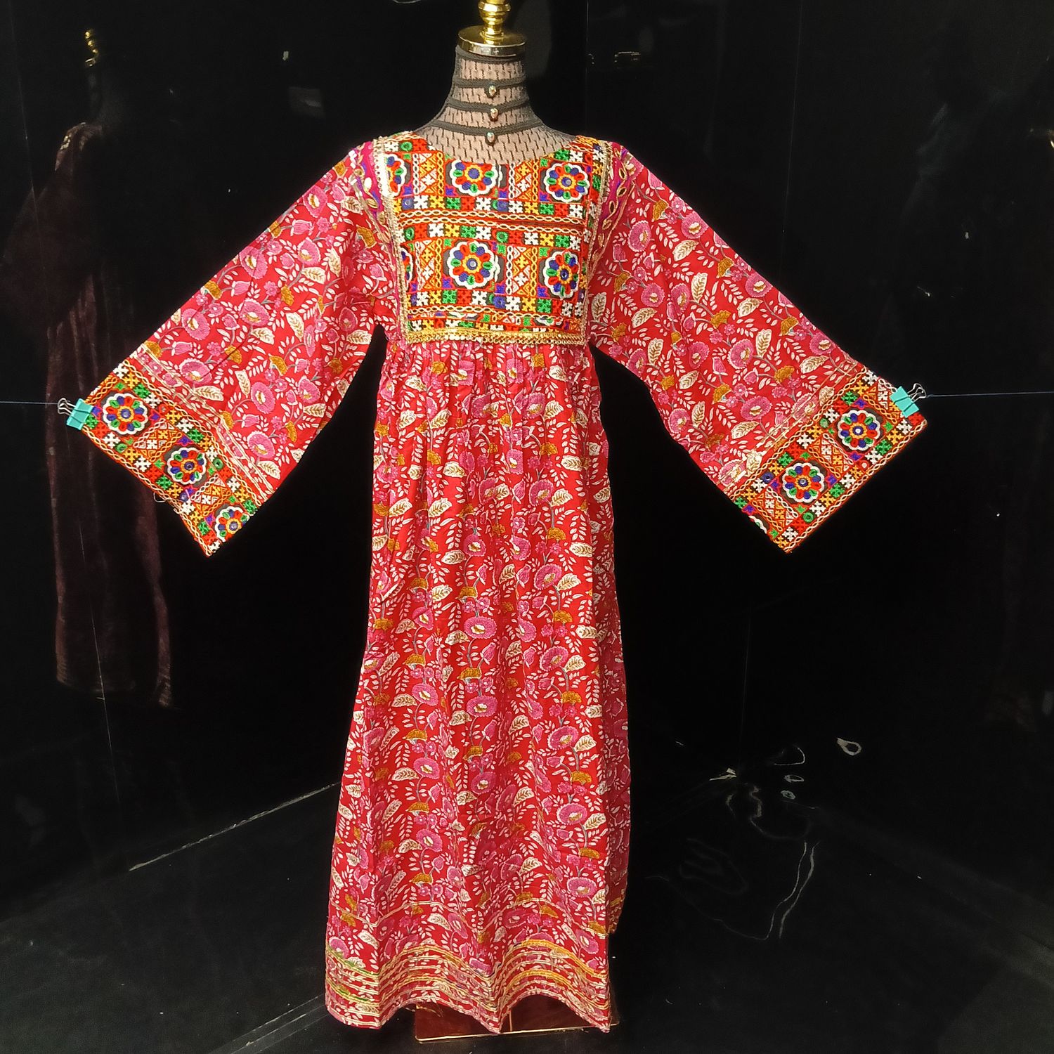 XS/S Banjara Printed Cotton Dress 54" Long Jalabiya