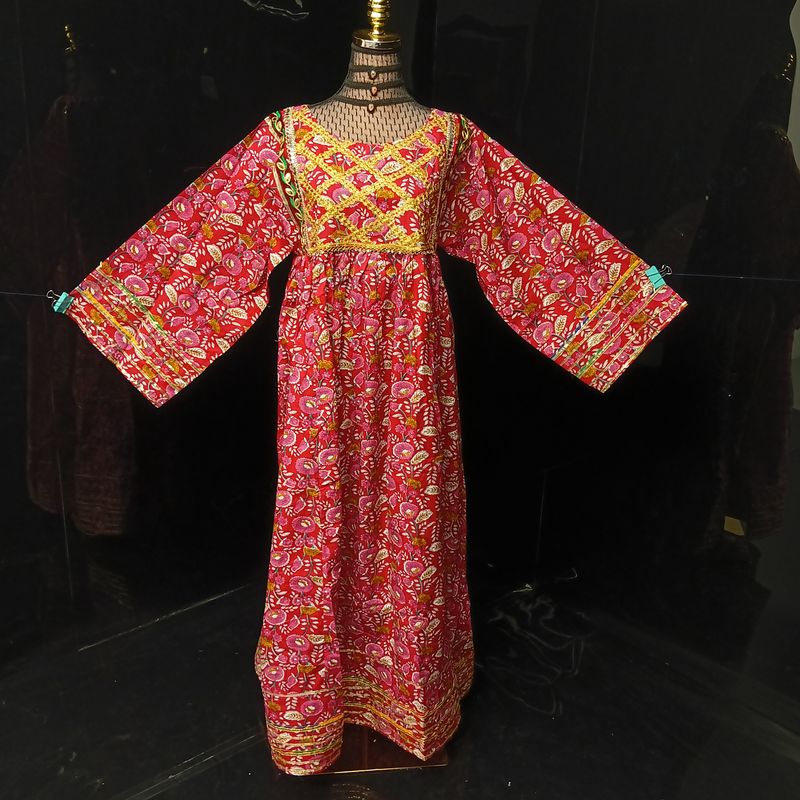 XS/S Banjara Printed Cotton Dress 54" Long Jalabiya