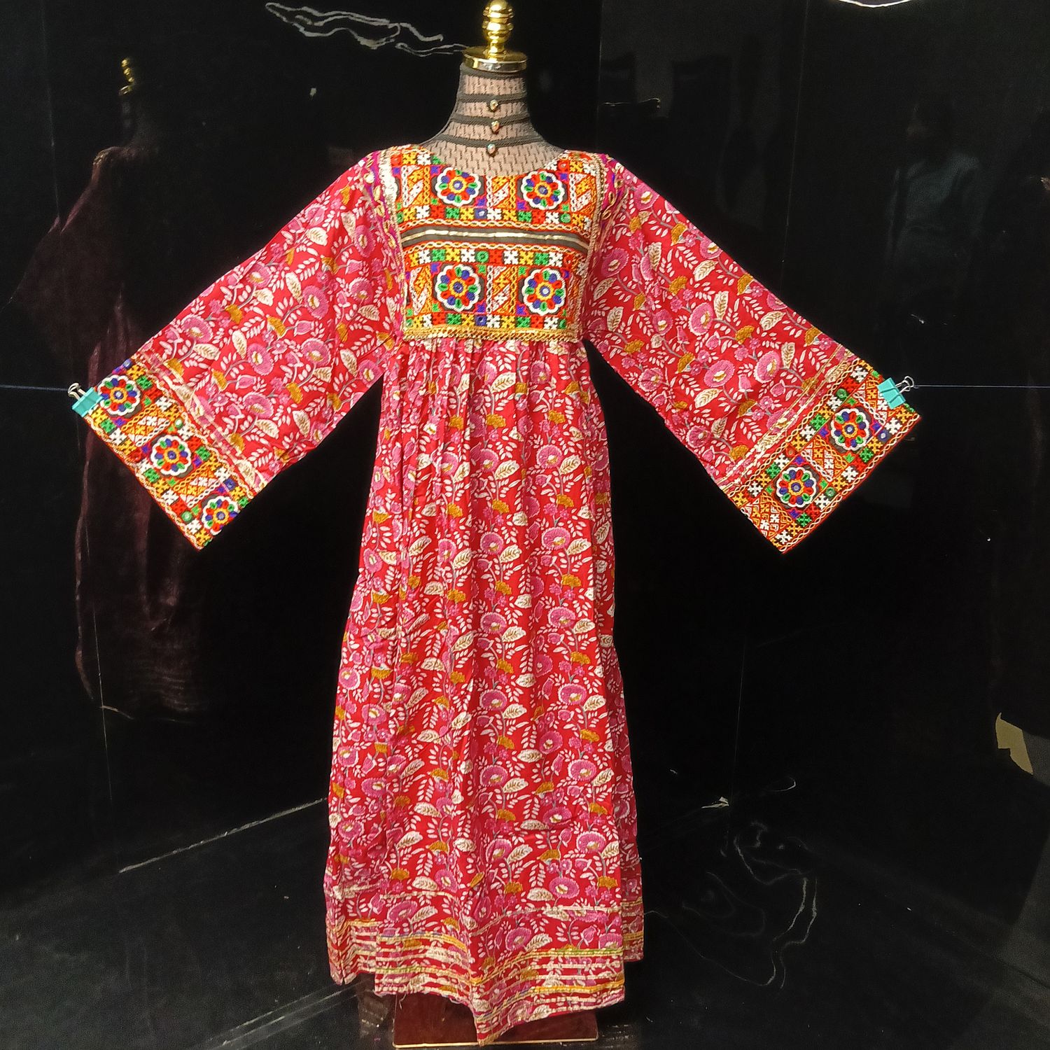 XS/S Banjara Printed Cotton Dress 54" Long Jalabiya