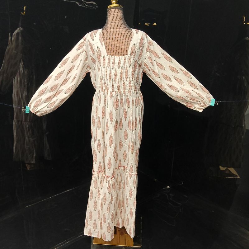 XS-S Misba Printed Dress 57" Long Jalabiya