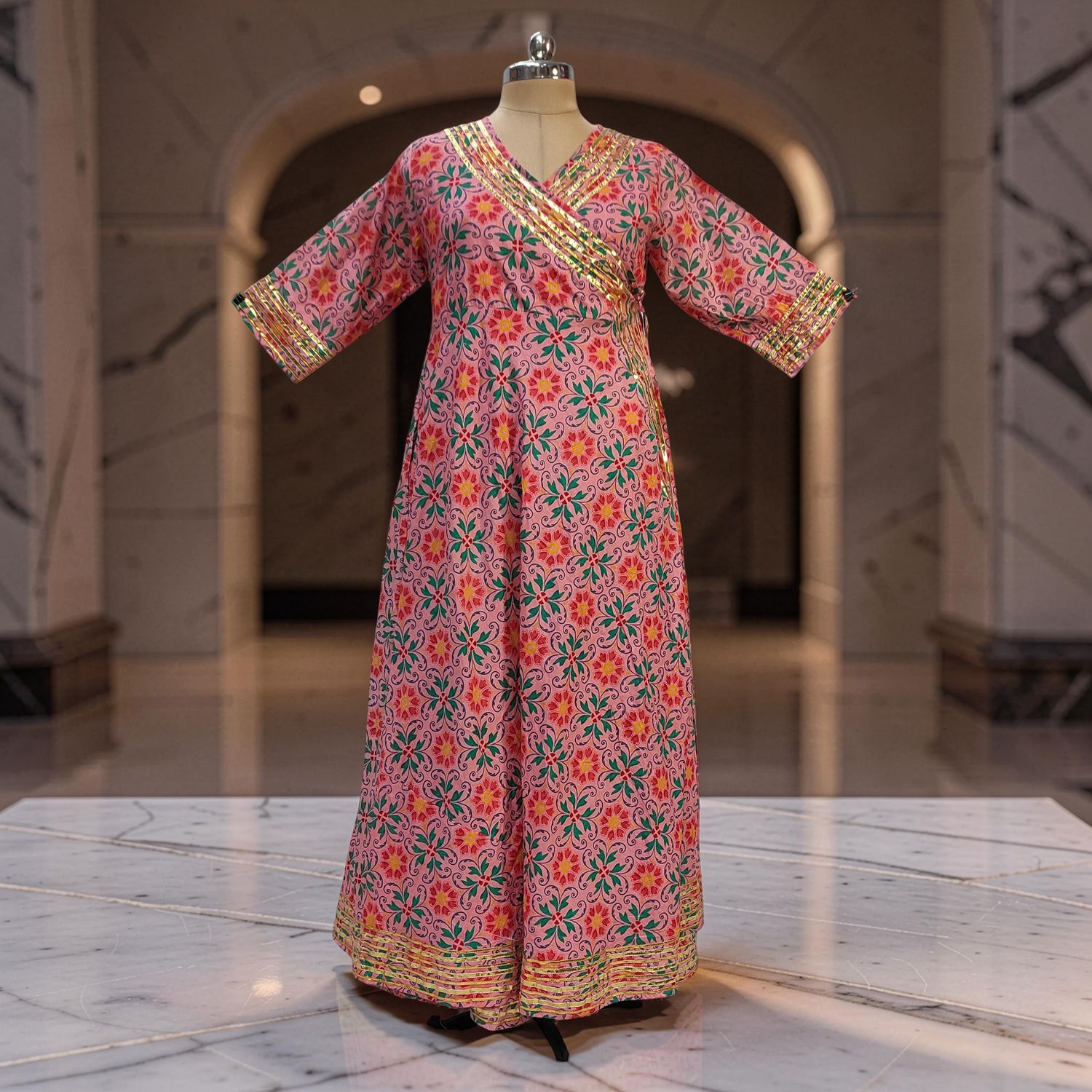 S-M Priam Cotton Dress 57" Long Jalabiya JP