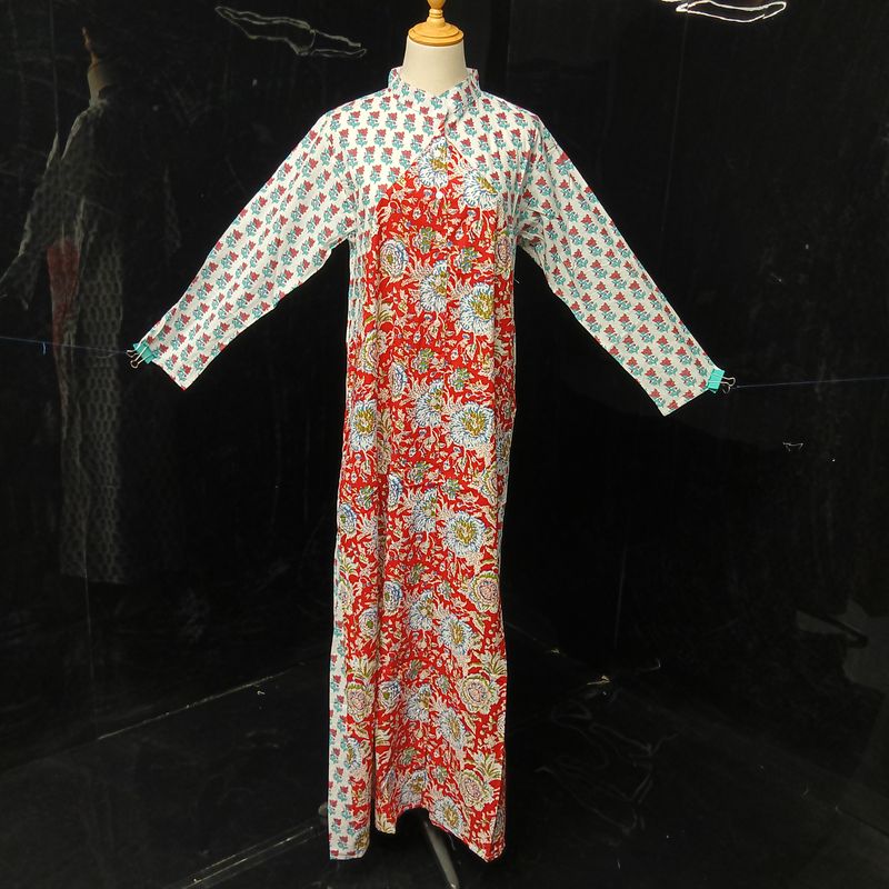 XS/S Honey Printed Cotton Dress 54" Jalabiya