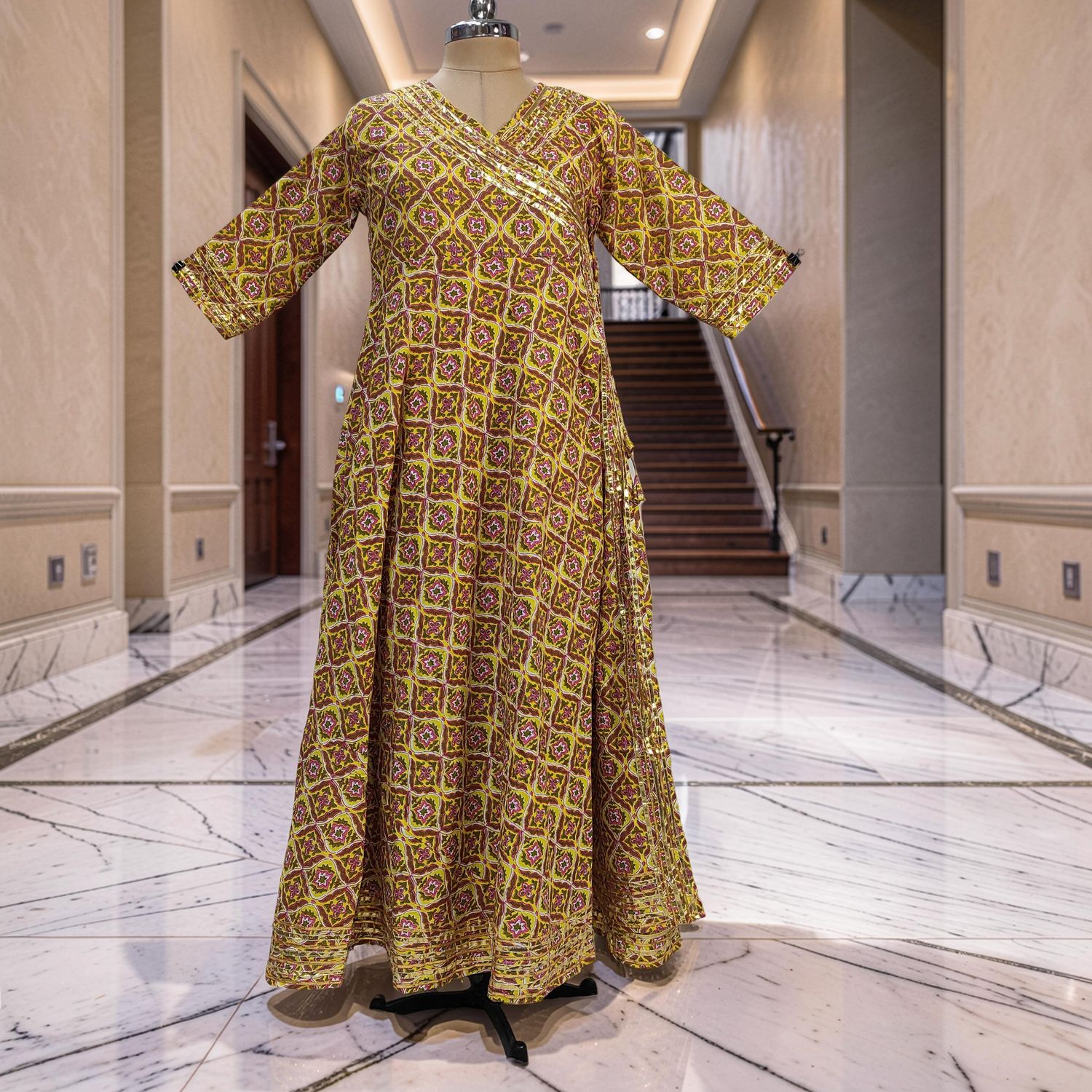 S-M Priam Cotton Dress 57" Long Jalabiya JP