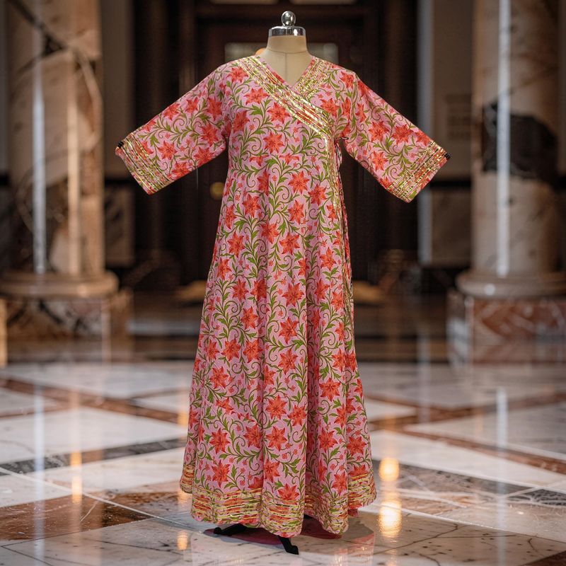L-XL Priam Cotton Dress 57" Long Jalabiya JP