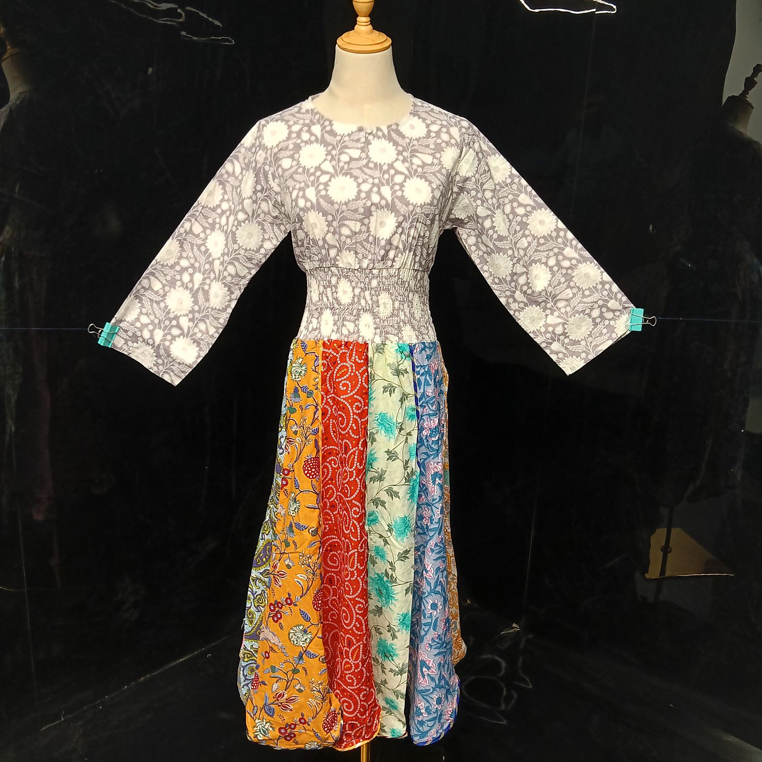 12-13  Zayna Printed Cotton Dress 50" Long Jalabiya