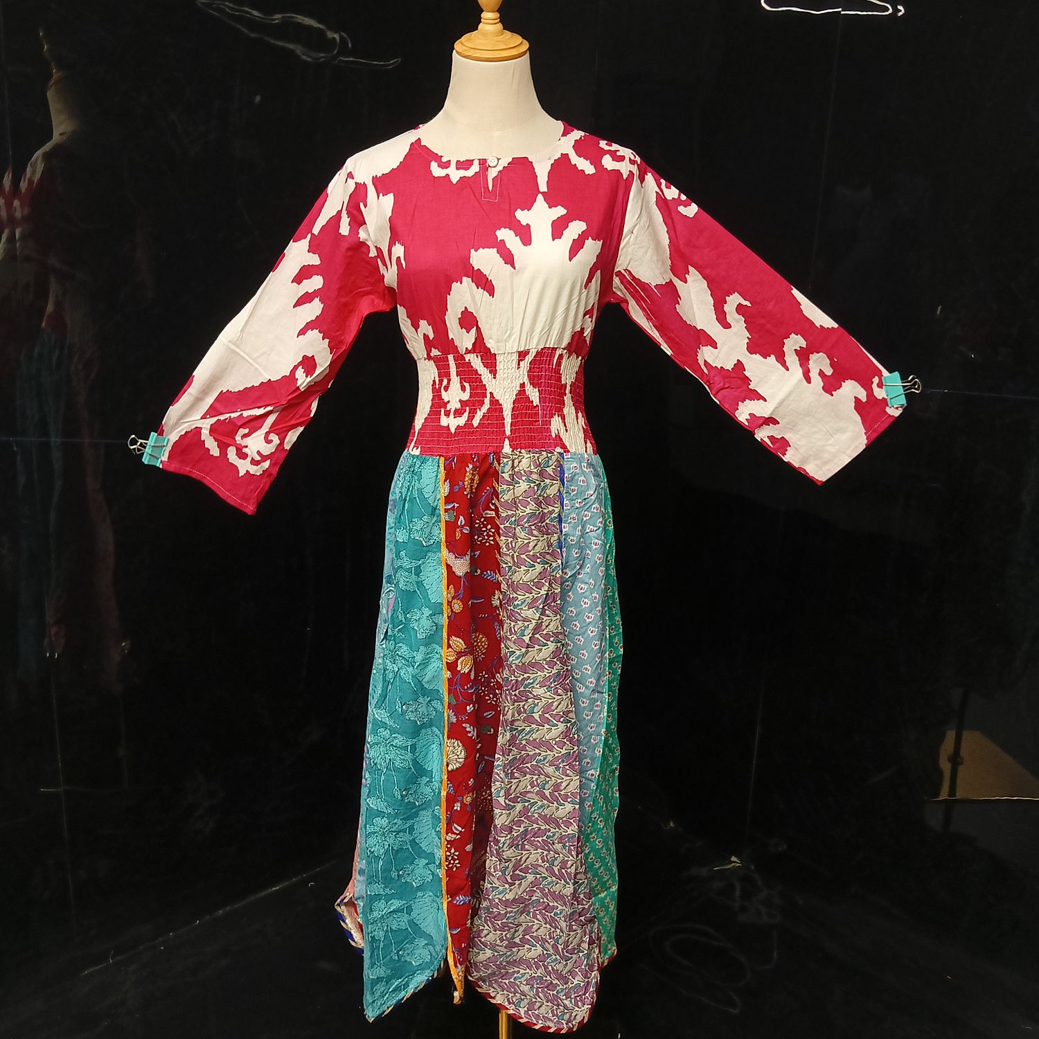 12-13  Zayna Printed Cotton Dress 50" Long Jalabiya